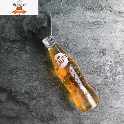 网红创意仿真啤酒开瓶器多功能磁性冰箱贴瓶盖起子酒吧装饰磁帖 敬平 芬达开瓶器
