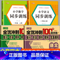 [5本]语数同步训练/试卷+看图写话 一年级上 [正版]一年级同步练习册上册语文数学人教版小学1年级上语数同步训练试卷测