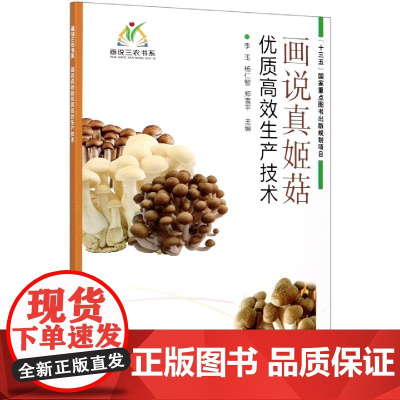 画说真姬菇优质高效生产技术 李玉 杨仁智 郑雪平 编 9787511649560 中国农业科学技术出版社