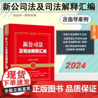 2024年新公司法及司法解释汇编(含指导案例)案例电子版全文 金牌汇编系列 中国法制出版社 民商事典型案例 裁判要旨