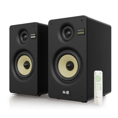 山水(SANSUI) S860家用环绕K歌影院音响 S860黑色哑光烤漆发烧式对箱+木架 大功率K歌音响套装