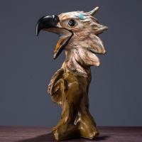 美帮汇油画艺术品鹰头摆件欧式客厅家居装饰品抽象工艺品塑艺术