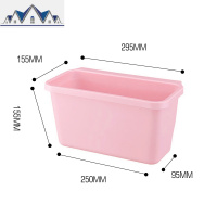 厨房垃圾桶挂式厕所卫生间大号带盖家用北欧风粘贴式免打孔手纸篓 三维工匠