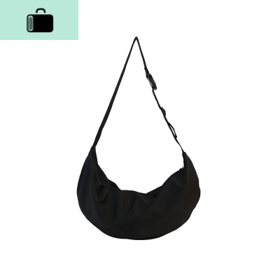 多功能斜挎包男潮牌日系街头潮流大容量单肩差包女个性暗黑NEW LAKE 黑色