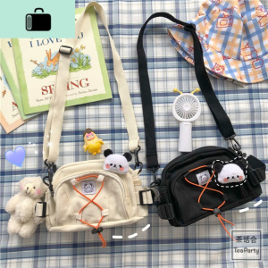 韩国ins复古可爱少女帆布包女斜挎包ulzzang日系原宿风学生小包包NEW LAKE
