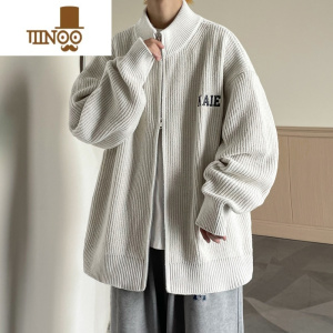 YANXU针织开衫毛衣男秋季2023新款痞帅卫衣慵懒风外穿休闲百搭外套