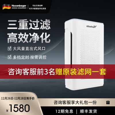 诺森柏格(Nocenbeger)智能空气净化机器NCBG-G9 家用空气净化器 触控 大风量 客厅卧室两用型空气净化机