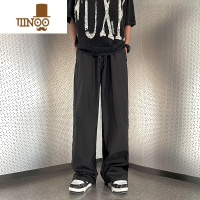 YANXU防水防风美式机能冲锋裤子男薄款高街vibe休闲直筒百搭运动长裤子