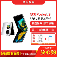 【二手9成新】华为Pocket S 冰霜银 8G+256G 折叠屏安卓手机6.9英寸屏骁龙778G全网通 4G手机
