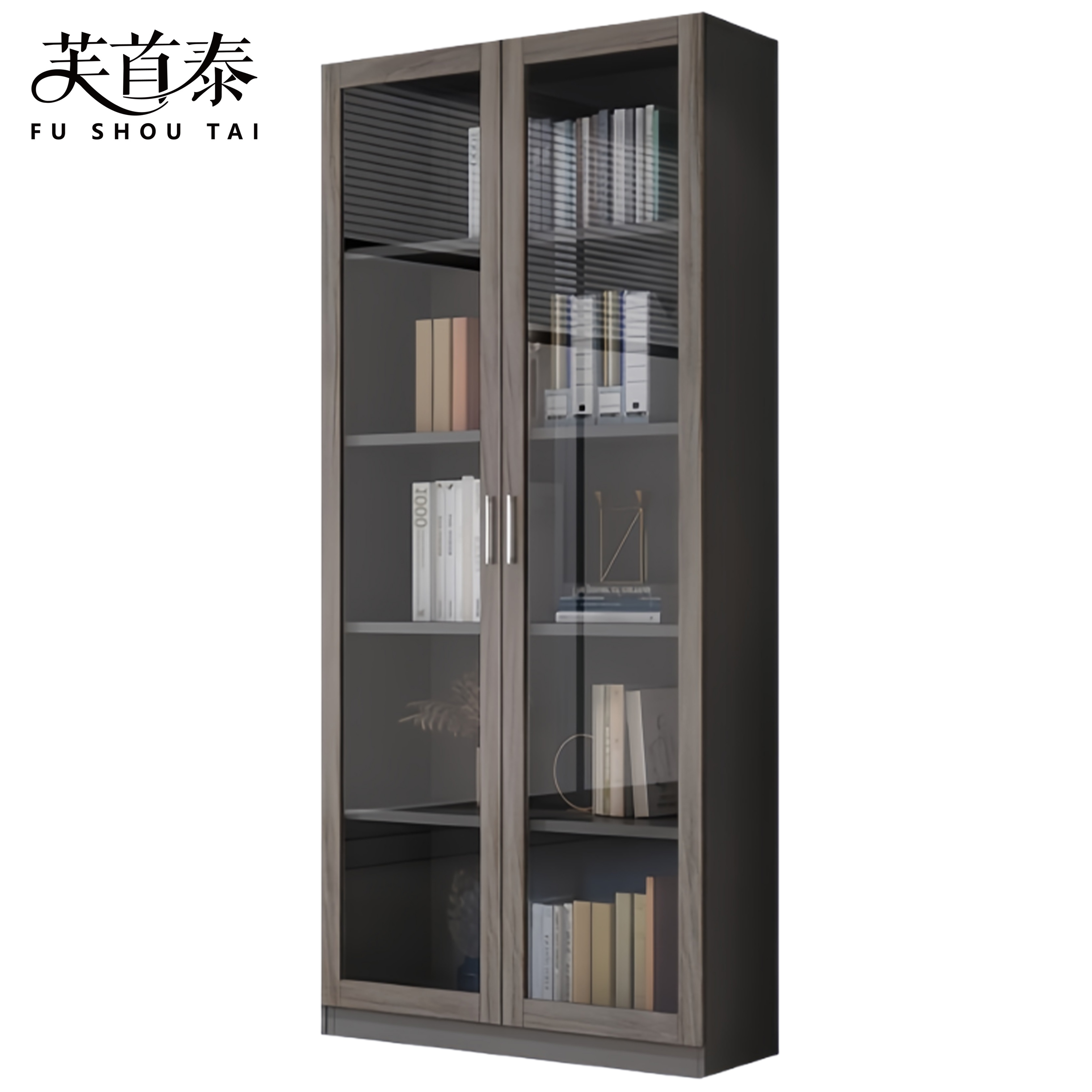 芙首泰书柜玻璃门800*320*1800mm个