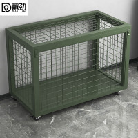 戴劲金属移动网箱仓储笼应急物资周转箱野营装备箱带网带轮子1500*750*1000mm(无拉手)
