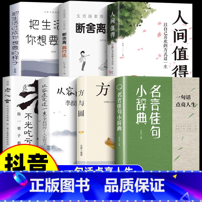 [7册]励志人生答疑解惑套装 [正版]名言佳句小辞典 感悟人生语录大全人生感悟初中生高中生小学生名人名言佳句小词典语录励