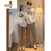 YANXU不一样的情侣装卫衣款2023新款秋季潮牌小众感圆领外套装