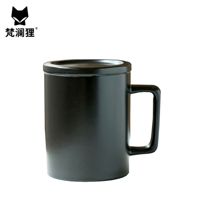 梵澜狸带盖陶瓷杯T79 个