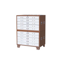 利特莱依底图柜工程资料图纸柜0号11号抽屉柜文件柜地图柜菲林柜图纸收纳柜1号咖白十抽1000*700*1200