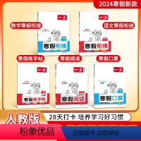 [❤99%推荐]小学寒假学霸套装 小学一年级 [正版]2024版一本寒假衔接数学人教版一二三四五六年级寒假复习预习作业本