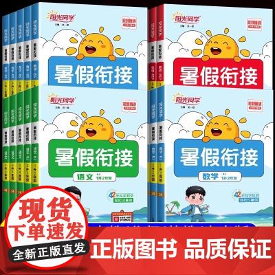 2025新阳光同学暑假衔接作业一升二升三升四升五升六年级语文数学英语全国人教北师青岛江苏教版小学生暑期预习复习暑假作业练