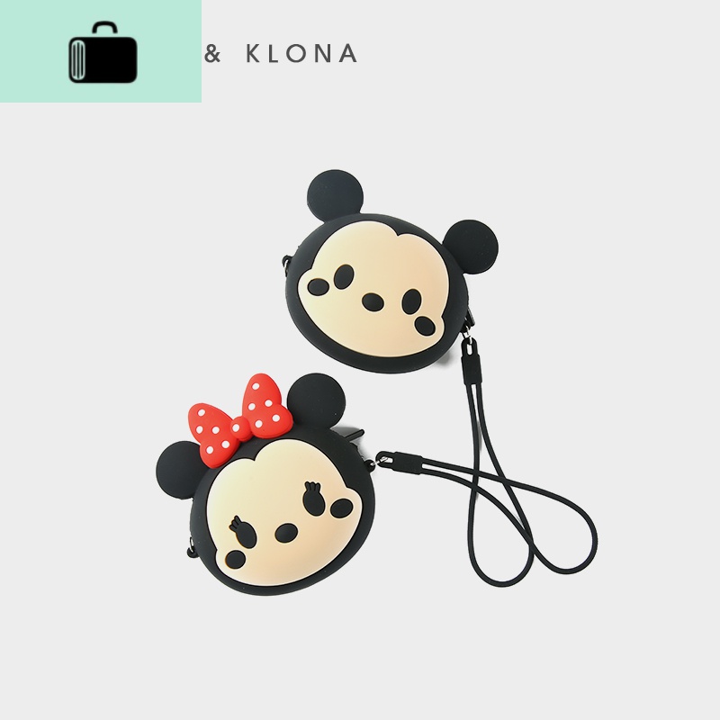 ColvonKlona立体耳朵零钱包~韩系可爱chic少女心硅胶卡包硬币包小NEW LAKE