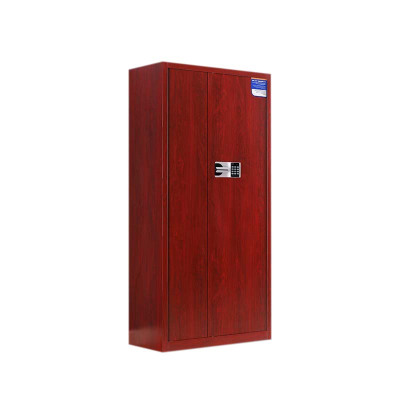 铭威盾保密柜财务档案柜文件柜办公室资料储物柜保险柜电子密码国保锁通体红木纹-国保密码锁常规