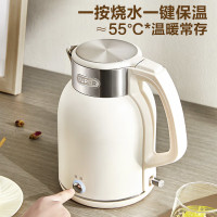 苏泊尔(SUPOR)电水壶 2L大容量316L不锈钢 一键保温电热水壶双层防烫自动断电开水壶新品 SW-20J01P