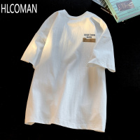 HLCOMAN短袖T恤男款2025新款夏季宽松青少年初中生高中生五分袖半袖