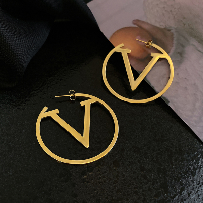 夸张耳环轻奢高级感耳坠2023新款小众设计时尚钛钢保色耳饰女送女朋友老婆情人节七夕生日礼物