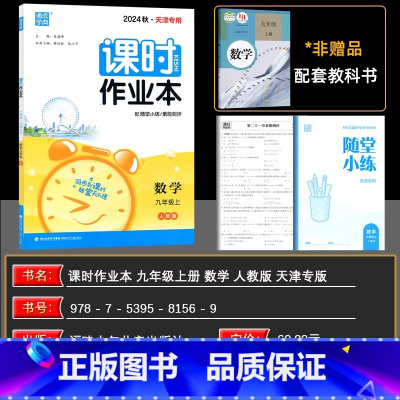 数学 九年级上 [正版]2024秋版通成学典 课时作业本九年级数学上册 RJ人教版 天津专版 初中数学通城学典课时作