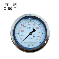 祥屹 耐震压力表轴向带边 YTN100ZT 0-60Mpa 块