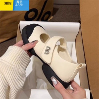 聚范玛丽珍鞋女款2024新款夏季晚晚风温柔奶奶鞋软底浅口单鞋低跟圆头