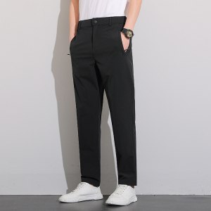 渔人船长夏季大码男士休闲运动裤轻薄透气冰爽弹力长裤速干裤