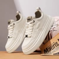 新款四季可穿男士舒适系带时尚拼色潮流百搭日常圆头套筒男款板鞋