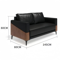 悦兴诚办公沙发双人位张