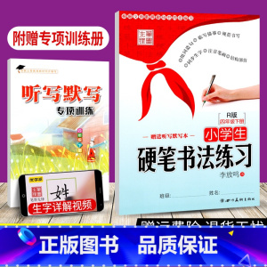 [正版]人教版 2023春小学生硬笔书法练习写字四年级下册人教版RJ李放鸣小学生语文同步字帖4年级下册铅笔钢笔字帖硬笔