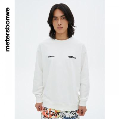 [1件5折价:89.5]美特斯邦威男圆领印花卫衣