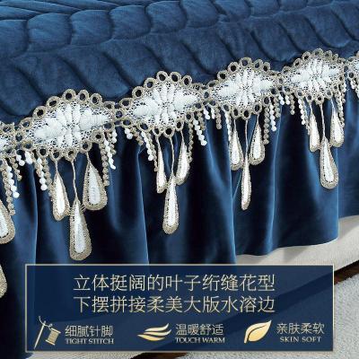 家柏饰(CORATED)欧式沙发垫套罩全包萬能套通用型冬季毛绒加厚沙发坐垫子防滑盖巾