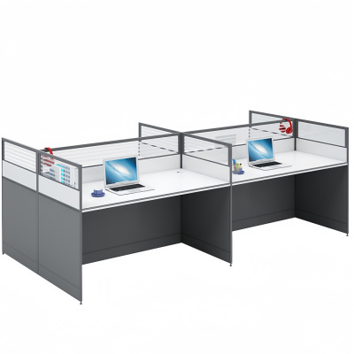 攸形电脑桌四人2400*1200*1100mm张