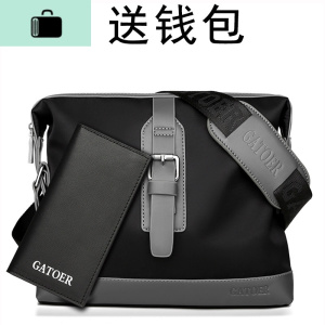 防水牛津布男包休闲斜挎包潮酷单肩包运动挎包帆布男士小包夏季包NEW LAKE男士斜挎包