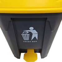 海铁科技脚踏垃圾桶50L/个