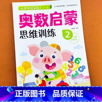 奥数启蒙2 [正版]幼小衔接为一年级做准备语文数学拼音生字描红幼儿奥数启蒙数学逻辑思维训练幼儿园学前班大班升小学练习册专