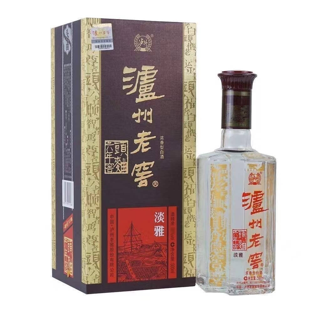 泸州老窖六年窖头曲淡雅 52度500ml单瓶装 新老版本日期随机
