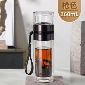 富光茶水分离茶叶分离杯双层玻璃杯家用泡茶高档商务男士便携水杯