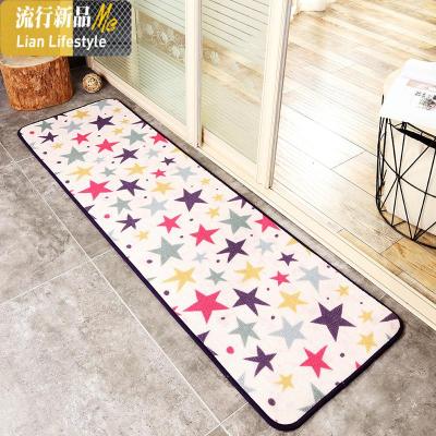 地垫 可爱垫厅防滑卡通垫子 卧室长条脚垫床边毯厨房地毯 三维工匠