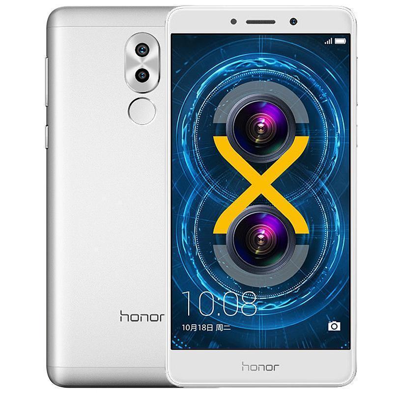 荣耀honor 畅玩6X (4GB+64GB)冰河银 移动联通双4G手机 后置双镜头金属机身5.5英寸高清屏3340mAh大容量电池