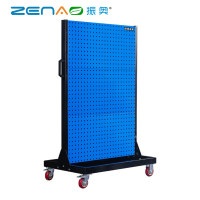 振奥 工具架物料收纳架挂板展示架车间工具墙挂架双面固定 /台(1540x960x610 mm 双面移动(6方孔挂板))