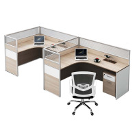 DXBG职员屏风办公桌椅组合办公室财务桌隔断员工桌椅组合7型两人位(含柜椅)