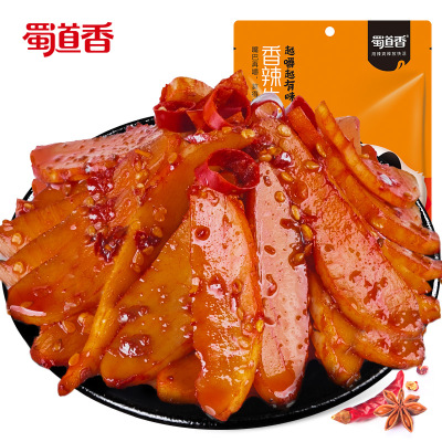 蜀道香香辣牛板筋100g烧烤味即食牛肉干四川特产小吃办公室辣味零食
