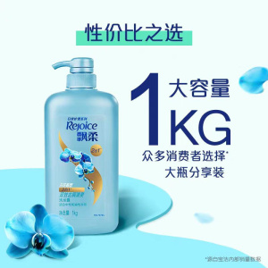 飘柔洗发水去屑清洁去油柔顺露液男女通用大桶洗头膏1L大桶装