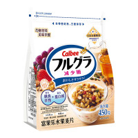Calbee/卡乐比进口冲饮富果乐减少糖450g谷物麦片即食早餐燕麦片