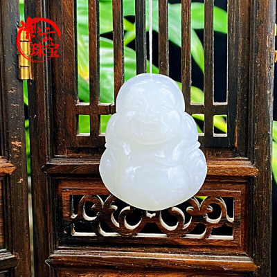 紫云珠宝和田玉观音佛貔貅挂件男女款玉佩玉石吊坠玉牌玉坠送长辈朋友礼物