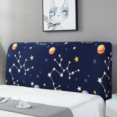 床头罩套床头套软包防尘罩靠背罩子保护套1.8米弹力布1.5床北欧风 星座 1.2米(适合1.1-1.4米床头使用)